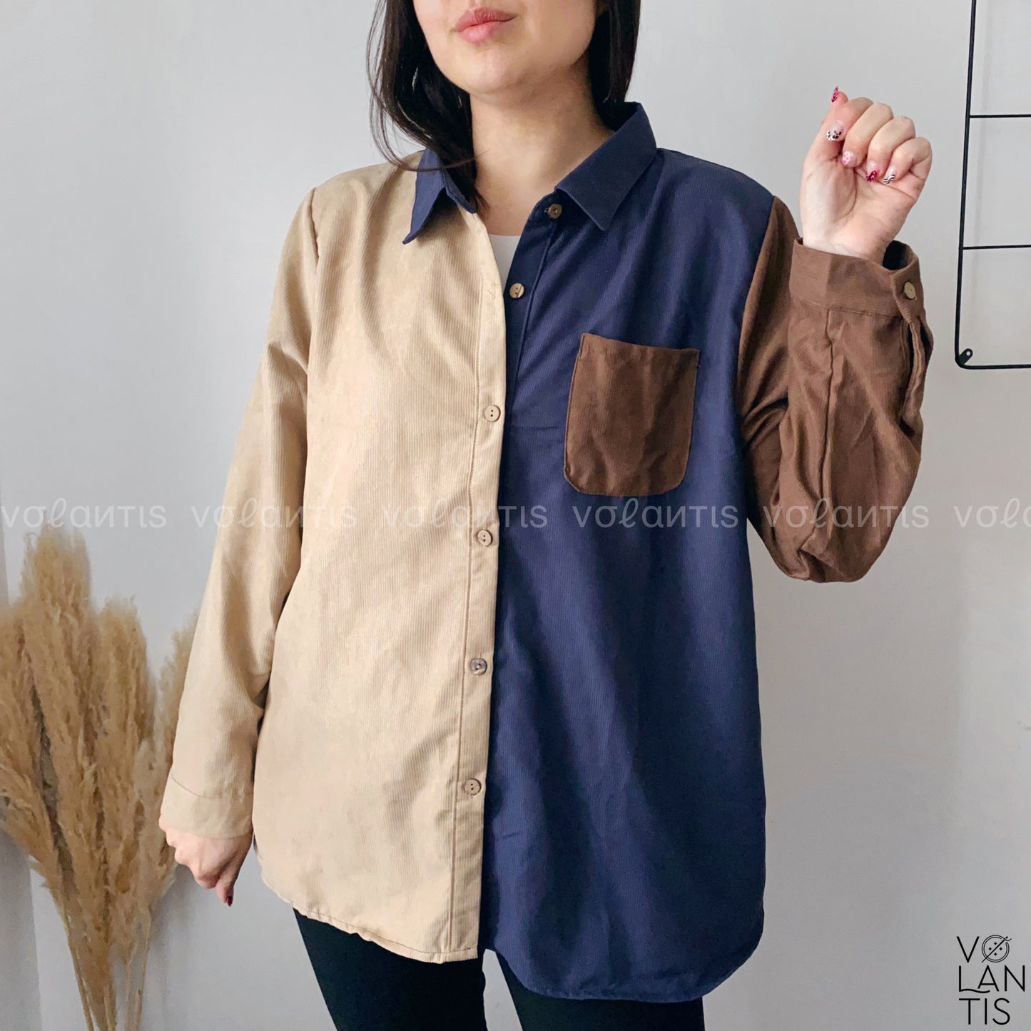 Camisa Bloques Tricolor
