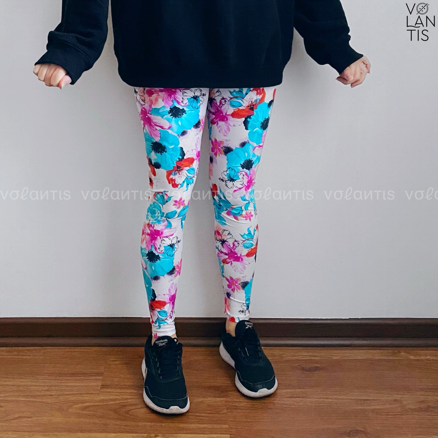 Calza Lycra Dupont floral