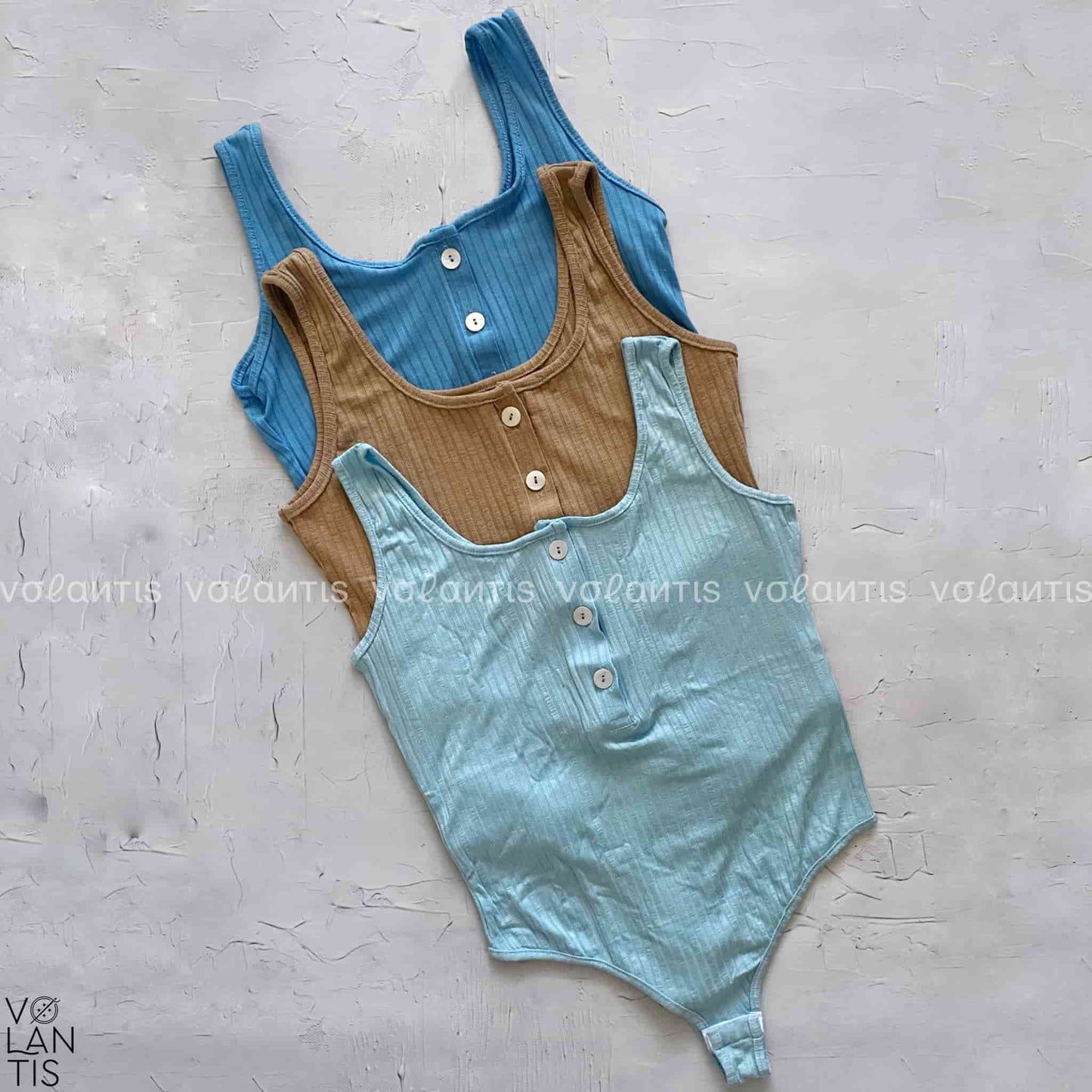 Body Acanalado Abotonado