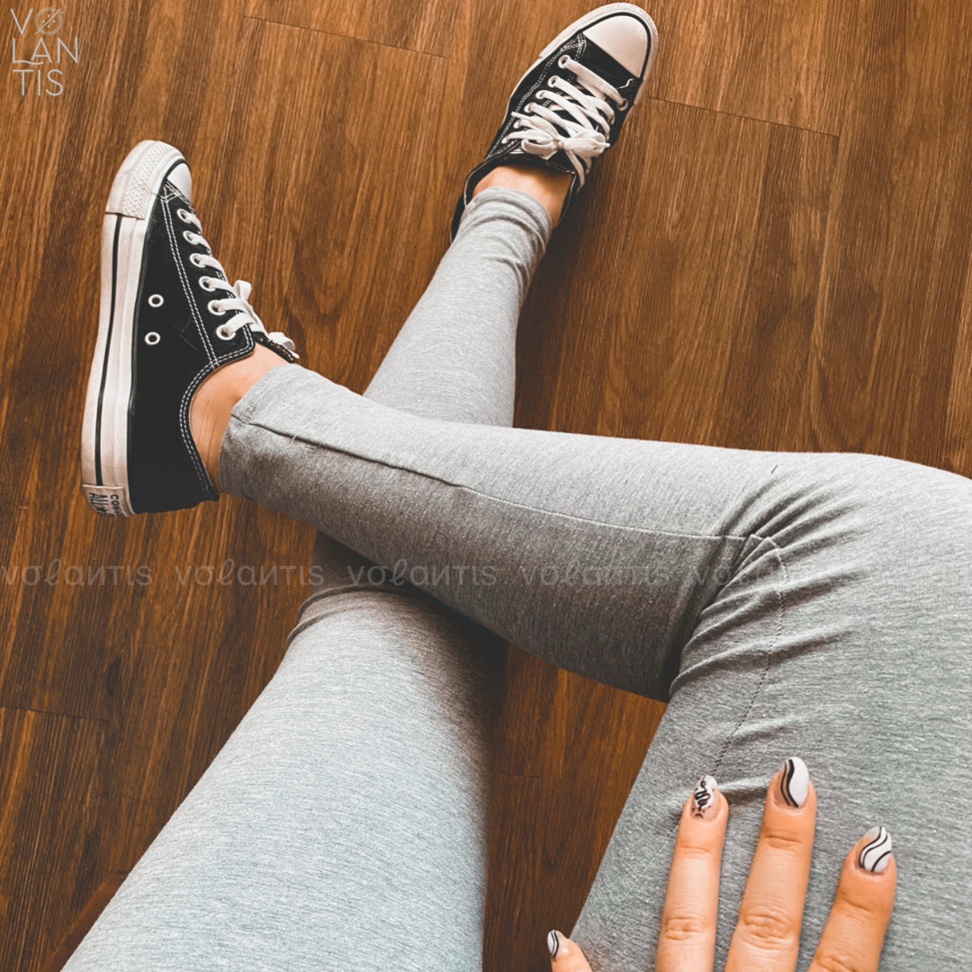 Calza basica pretina alta