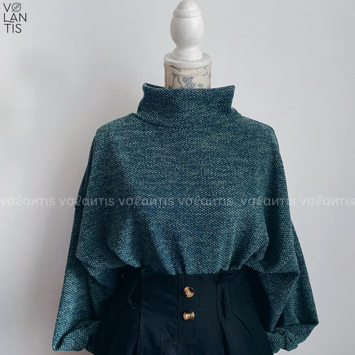 Sweater lanilla manga globo