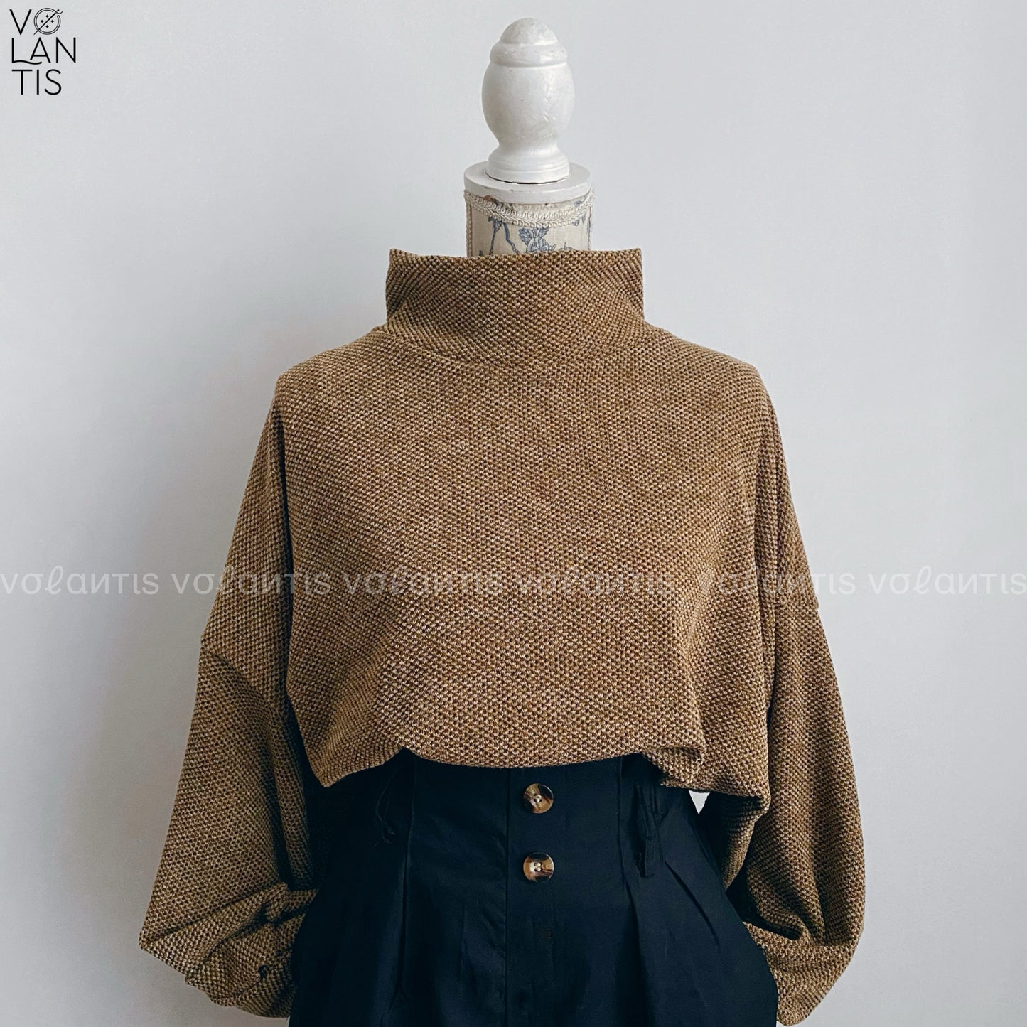 Sweater lanilla manga globo