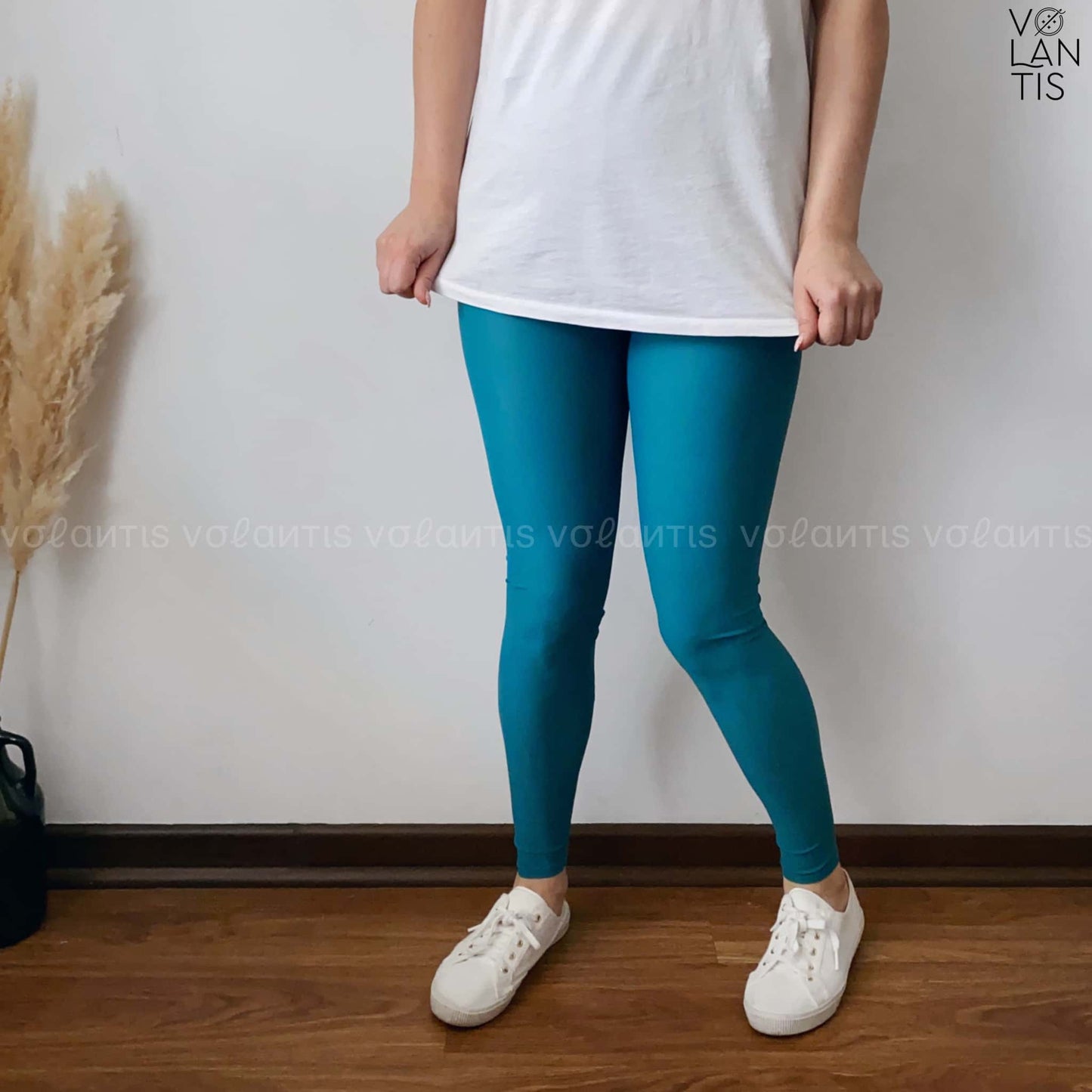 Calza Lycra Dupont Unicolor Azul petroleo opaco