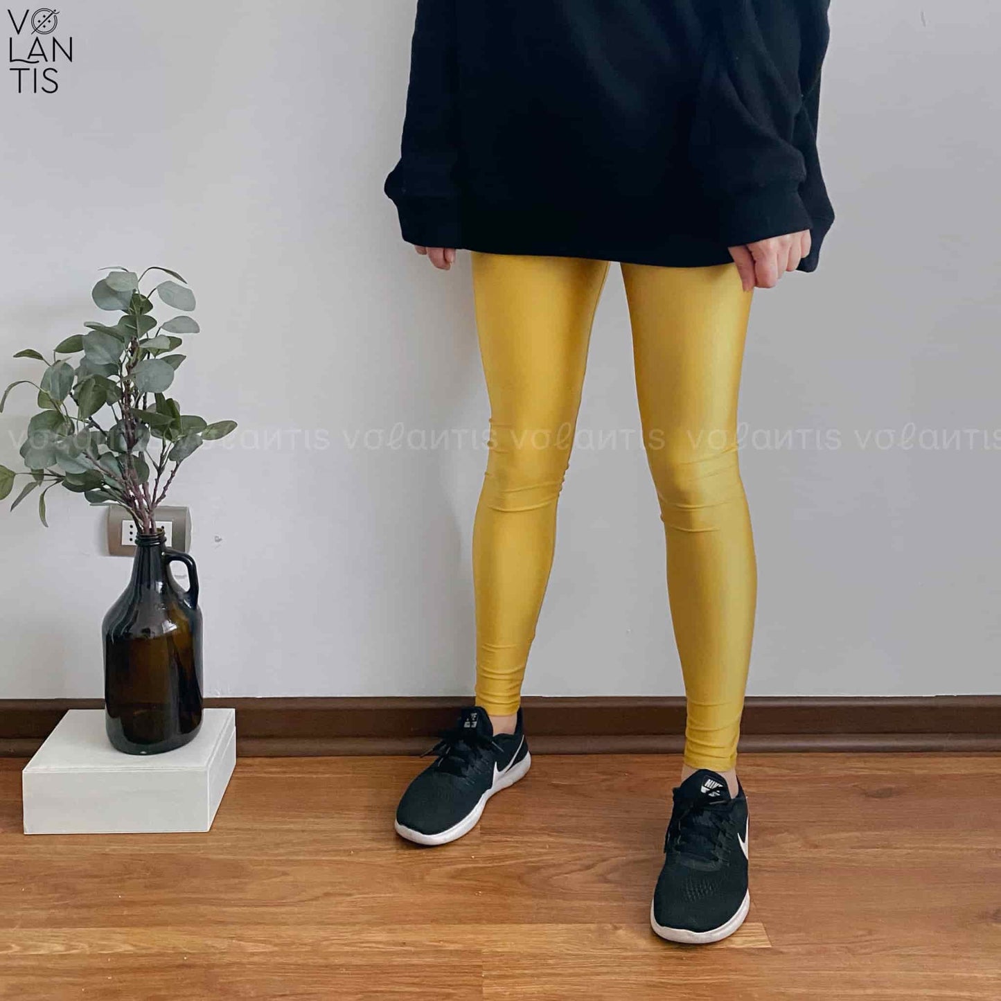 Calza Lycra Dupont unicolor Mostaza