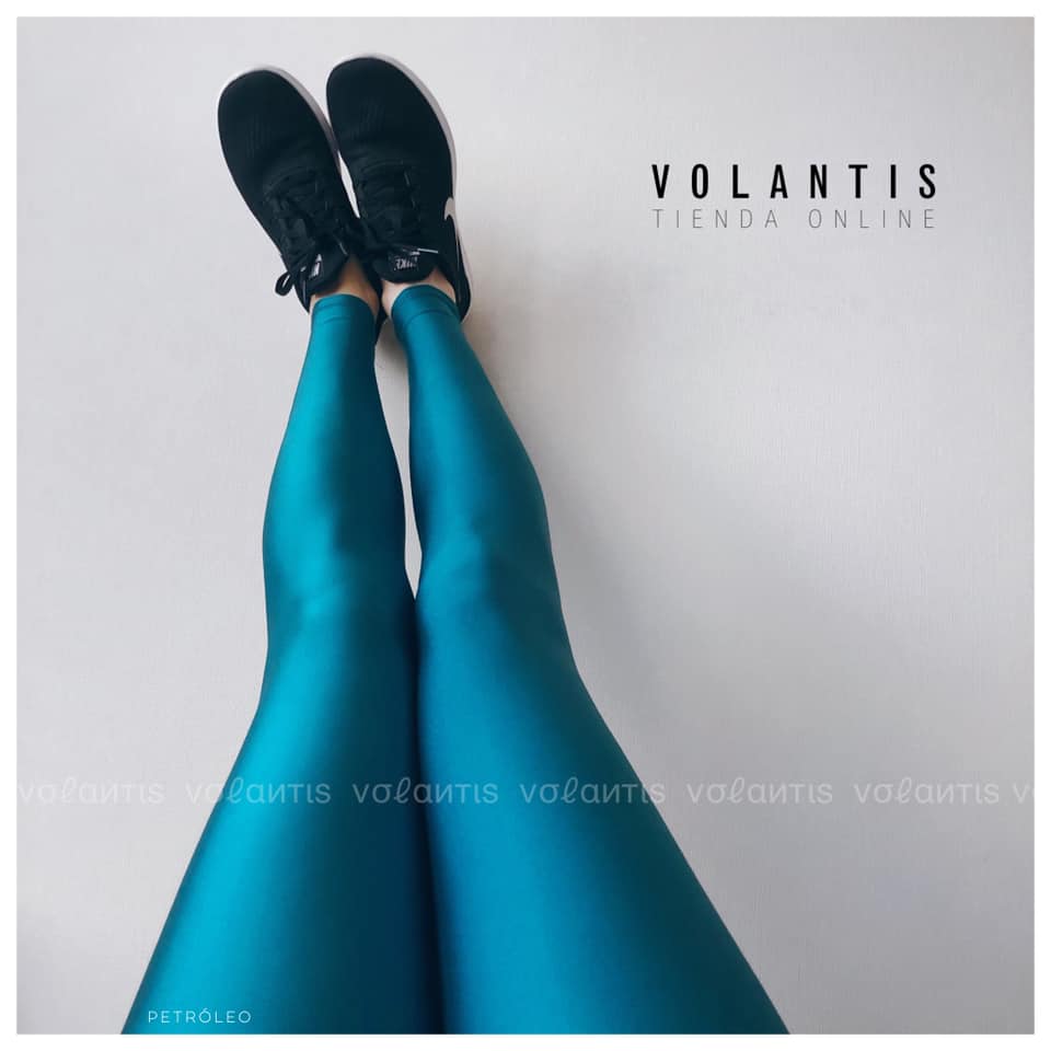 Calza Lycra Dupont unicolor petroleo