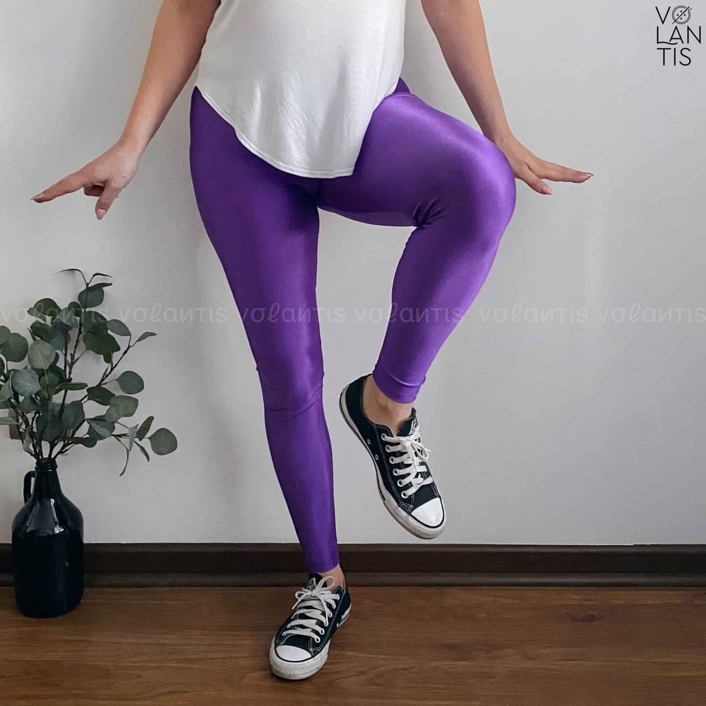 Calza Lycra Dupont Unicolor Violeta