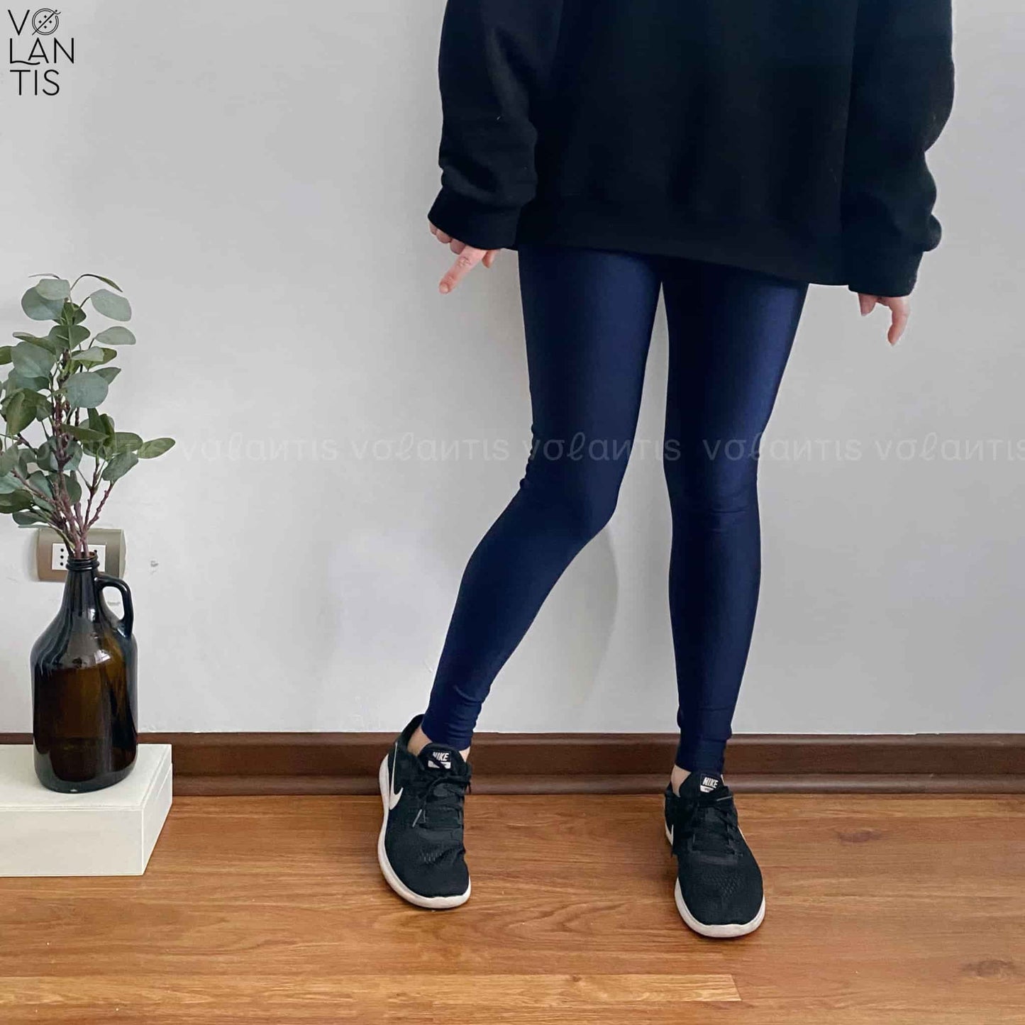 Calza Lycra Dupont Unicolor Azul marino