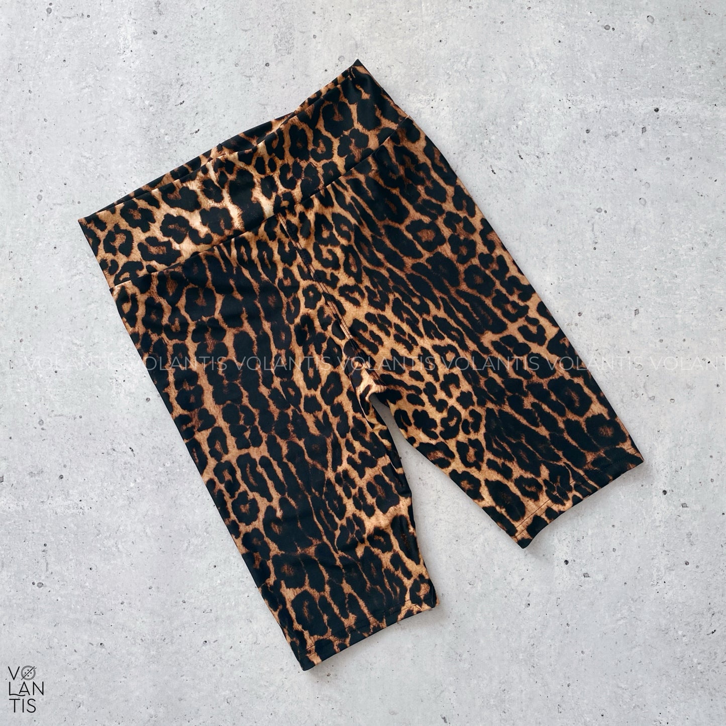 Calza Biker Leopardo