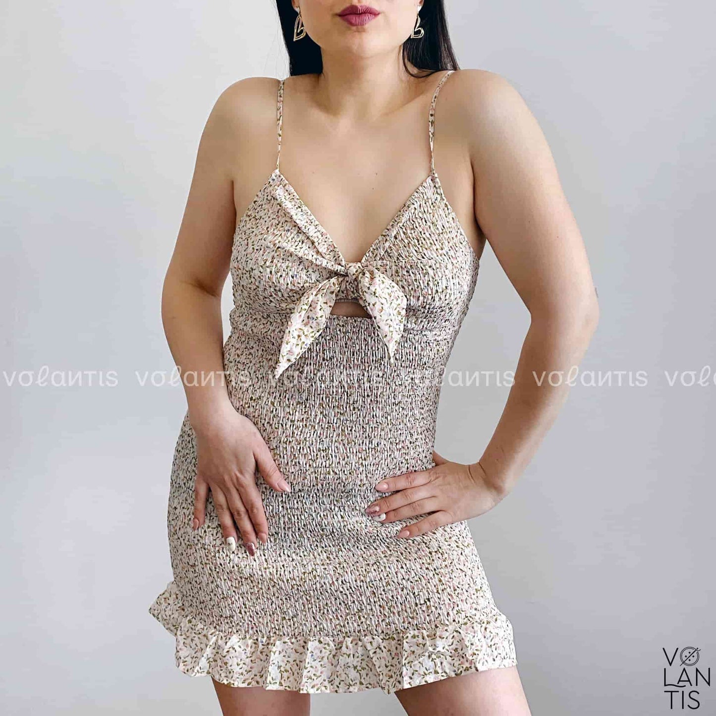 Vestido Acordeon Flores