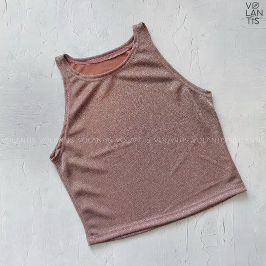 Crop halter Glitter