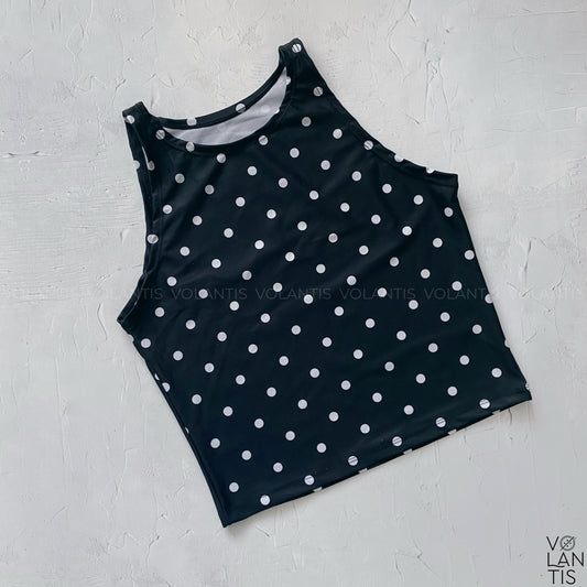 Crop halter Lunares