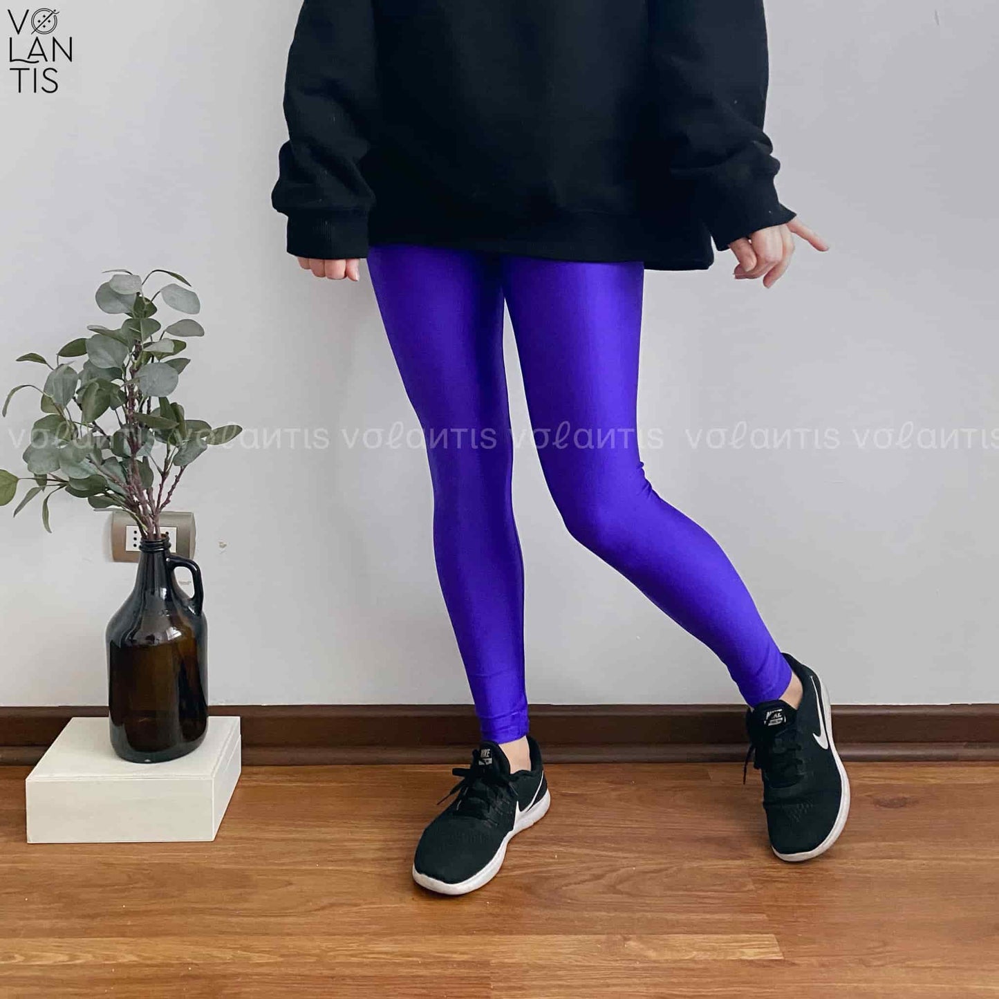 Calza Lycra Dupont unicolor Morado