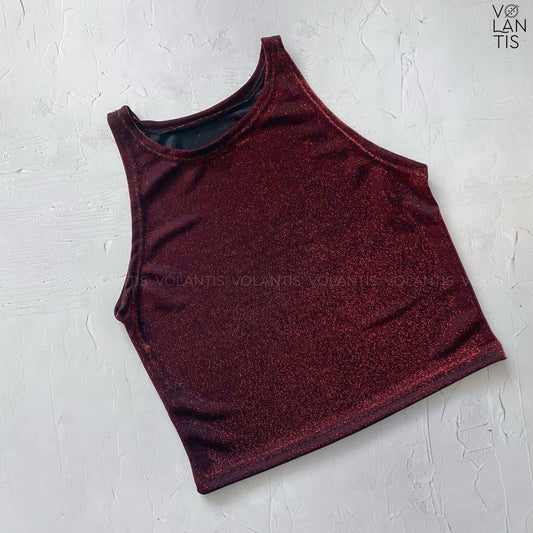 Crop halter Tornasol Red