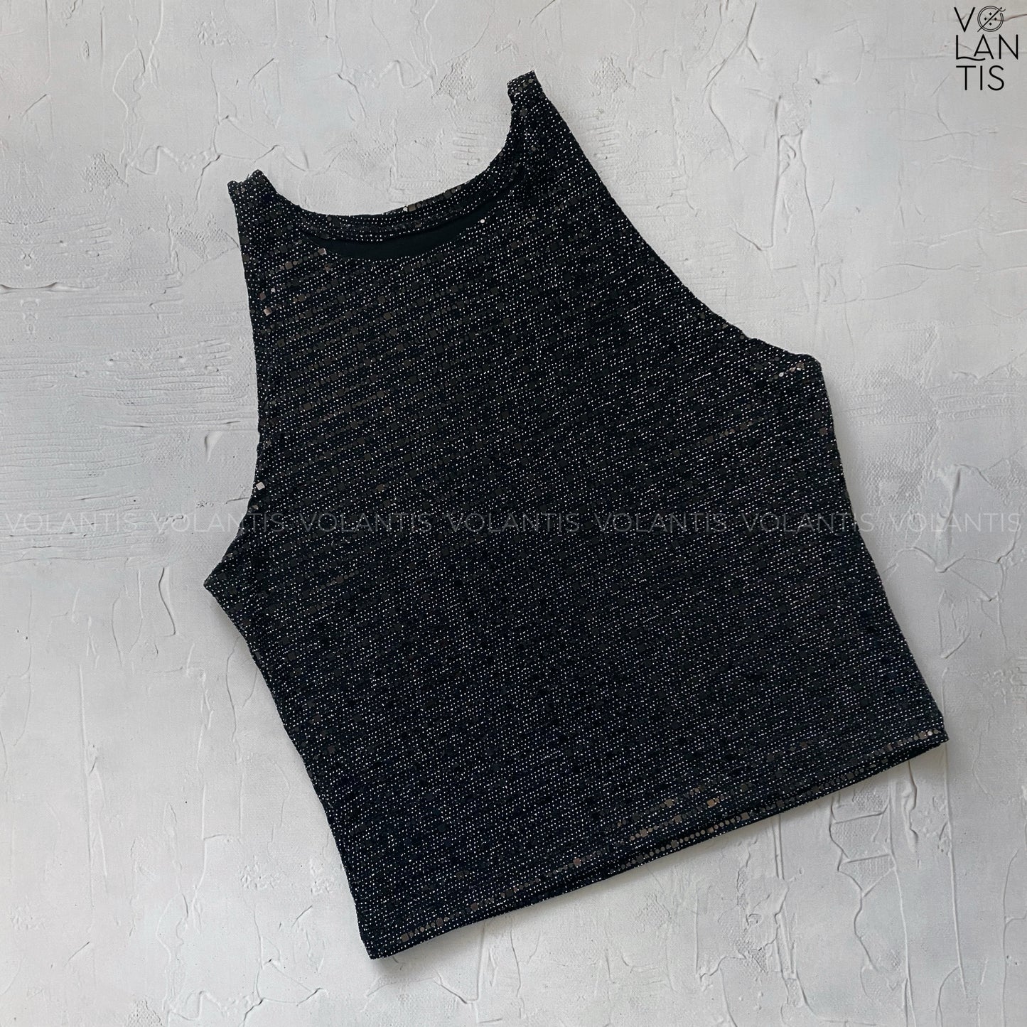 Crop halter Lentejuelas
